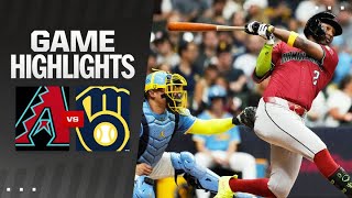 Dbacks vs Brewers Game Highlights 92024  MLB Highlights [upl. by Emersen]