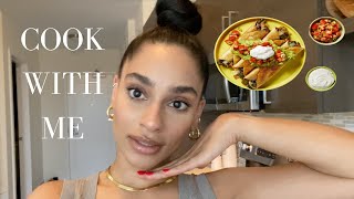 COOK WITH ME  Black Bean Flautas  HELLO FRESH [upl. by Airrej]