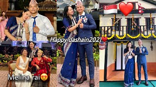 paltan ghar🇸🇬ko Grand Dashain party kasto vayo holata😍SingerMelina Rai special guest😍 [upl. by Hilten]