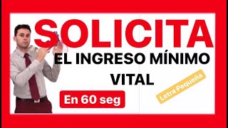 ¿Cómo SOLICITAR LA RENTA MÍNIMA VITAL  ¿Cómo PEDIR EL INGRESO MÍNIMO VITAL  Simulación 60 seg [upl. by Cupo]