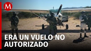 Aseguran aeronave en Durango y armamento en Sinaloa tras un enfrentamiento [upl. by Ennovihc]