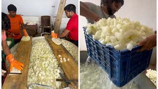 200 Kg Petha Making at Agra Petha Store Kanpur 😍🔥 [upl. by Einiffit]