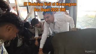 ST Workshop Visit Narayangaon BUS Depot Div C 2023 [upl. by Andre572]