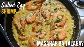 MASARAP BA TALAGA ANG SALTED EGG SA SHRIMP Salted Egg Shrimp Recipe by Create Food PH [upl. by Nesilla]