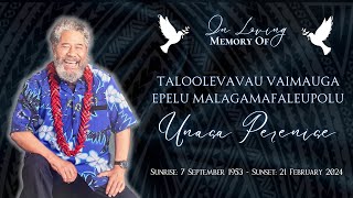 🕊Funeral Service for Taloolevavau Vaimauga Epelu Malagamafaleupolu Unasa Perenise🕊 [upl. by Musser]