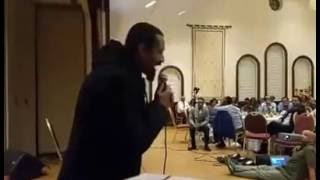 Ethiopia  Must See Girum Zenebe reciting Gebrekristos Destas “Hageré” Poem [upl. by Sucramrej]