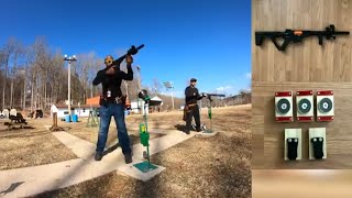 Shooting Sporting Clays with a RIA VR80  02March2022 [upl. by Sirraf]