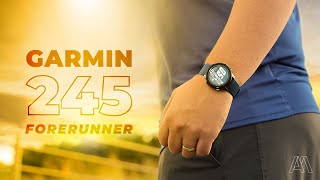 O MELHOR RELÓGIO GPS QUE JÁ USEI  GARMIN FORERUNNER 245 MUSIC [upl. by Licko]