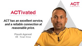 Broadband Review By Piyush  ACT Fibernet Testimonials [upl. by Avie]