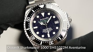 OceanX Sharkmaster 1000 SMS1022M Aventurine [upl. by Herschel401]