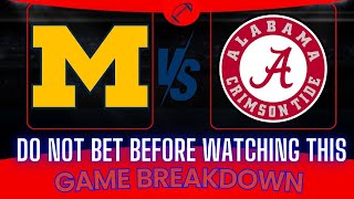 Alabama Crimson Tide vs Michigan Wolverines Prediction and Picks  Rose Bowl Predictions [upl. by Home161]