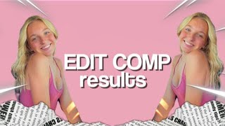 EDIT COMP RESULTS [upl. by Edivad]