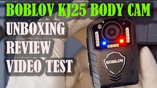 BOBLOV KJ25  LOSFOM L01 1296P BODY CAM UNBOXING REVIEW TEST FOOTAGE [upl. by Eleanora399]