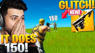 The Harpoon Gun GLITCH Can Do 150 DAMAGE FIX THIS EPIC  Fortnite Battle Royale Chapter 2 [upl. by Lehcem]