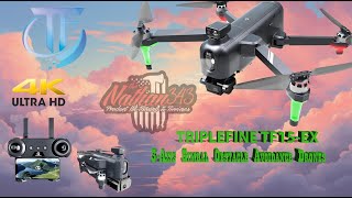 TRIPLEFINE TF15 EX 4K Drone w Obstacle Avoidance [upl. by Nalro]