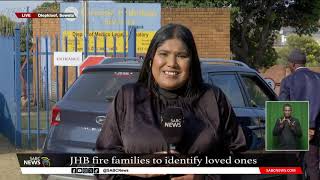 JHB CBD Fire  Bodies of 10 people burnt beyond recognition taken to Diepkloof mortuary [upl. by Enrobyalc]