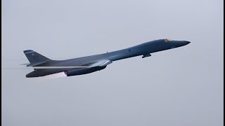 B1 departs with wing wave hd [upl. by Klarrisa]