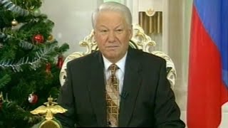 Boris Yeltsins New Year Address  Patriotic Song 1996 to 1997 Full Screen Enhanced Video 4K [upl. by Ijneb]