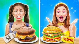 NEW 123 GO Expensive vs Cheep Cooking Challenges Viral Recipes Vote For The Winner Now [upl. by Arluene]