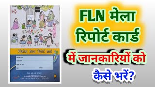 FLN मेला में बच्चे का रिपोर्ट कार्ड कैसे भरें  How to fill childs report card in fln mela🧾 [upl. by Miguela]