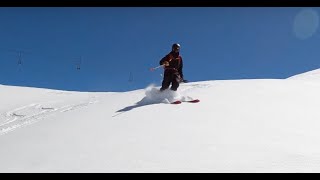 Skiing Unguided at Silverton Mountain Colorado April 16th 2021 [upl. by Ahseket]