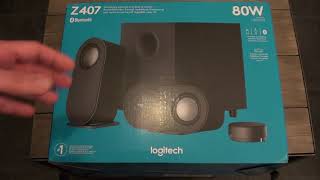 Logitech Z407  аудиосистема 21 с BluetoothUSB Распаковка и обзор [upl. by Novak]