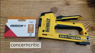 Using DeWalt MultiTacker Staple Gun [upl. by Bussey]