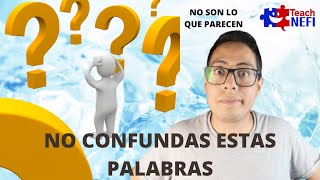 Cognados falsos NO CONFUNDAS ESTAS PALABRAS EN INGLÃ‰S  Mini Lesson  Teach Nefi [upl. by Enttirb315]