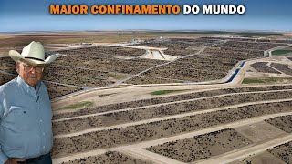 CONHEÇA O MAIOR CONFINAMENTO DE GADO DO PLANETA  É Enorme [upl. by Bluh]