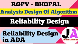 Reliability Design  Reliability Design in ADA  Lec 19 [upl. by Nnylorac]