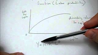 Per capita production function graph explained [upl. by Garry]