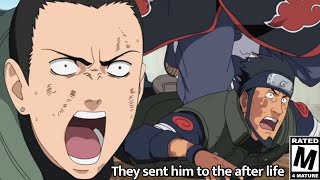 When Asuma got KNOCKED OFF THE MAP by Hidan and Kakuzu in front of Shikamaru [upl. by Stoughton]