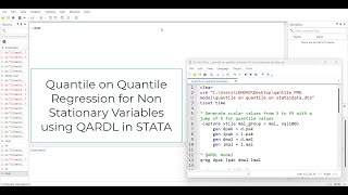 STATA plotting and interpreting quantile on quantile for NonStationary Variables [upl. by Olim]