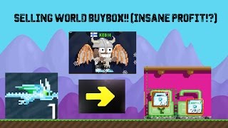 Growtopia  Selling World BUYBOX INSANE PROFIT [upl. by Hunter979]