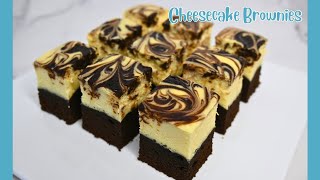 ASMR Cheesecake Brownies  Brownie Cheesecake Soothing Baking [upl. by Olwen]