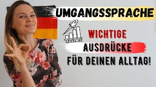 Lerne die deutsche UMGANGSSPRACHE  Deutsch lernen b1 b2 [upl. by Ainotahs828]