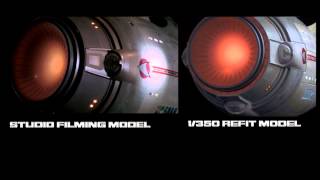 USS ENTERPRISE Refit 1350 Replica and TMP 8 Foot Filming Model Comparison [upl. by Netnerb207]