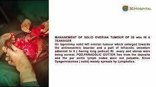 MANAGEMENT OF SOLID OVERIAN TUMOUR OF 28 wks IN A TEANSGER [upl. by Agnes652]