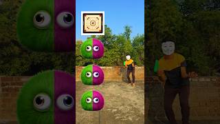 Colour ful monster fuzz ball to carrom board Ludo chess Red pull ball funny vfx magic video vfx [upl. by Aciretahs890]