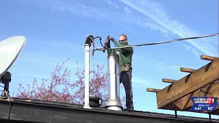 Local chimney sweeper suggets chimney and dryer vent cleaning before the winter season [upl. by Home170]