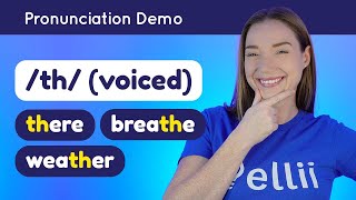 Pronouncing th voiced – English Pronunciation Lesson Part 1 [upl. by Skardol]