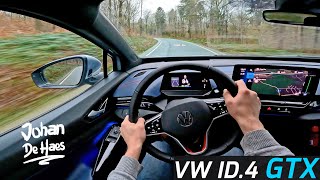 VW ID4 GTX 77kWh 299HP POV TEST DRIVE [upl. by Ecirehs]