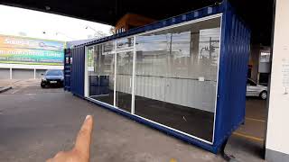 Conveniencia em container maritimo com 20m2  Azul Containers [upl. by Surat]