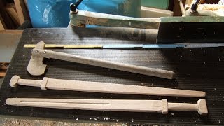 How to make a wooden viking sword [upl. by Myrna]