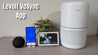 Levoit Air Purifier VeSync app  Google Home Alexa [upl. by Uzial]