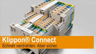 Schnell verdrahten Aber sicher – Klippon® Connect steigert Effizienz durch PUSH INTechnologie [upl. by Nallid651]