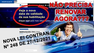 RENOVAÇÃO DA CNH 2022  NOVOS PRAZOS PARA RENOVAÇÃO [upl. by Boffa448]