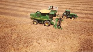 Wheat Harvest 2018 Hourigan Family Dairy [upl. by Yelrahc151]