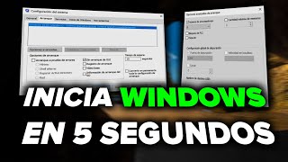 COMO ACELERAR el ARRANQUE de WINDOWS 1011 INICIA WINDOWS en 5 SEGUNDOS 📈🔥 [upl. by Kilah]