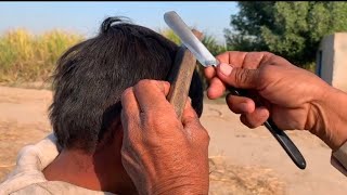 100 Year Old ASMR Fast Hair Cutting With Barber Old [upl. by Anehsat]